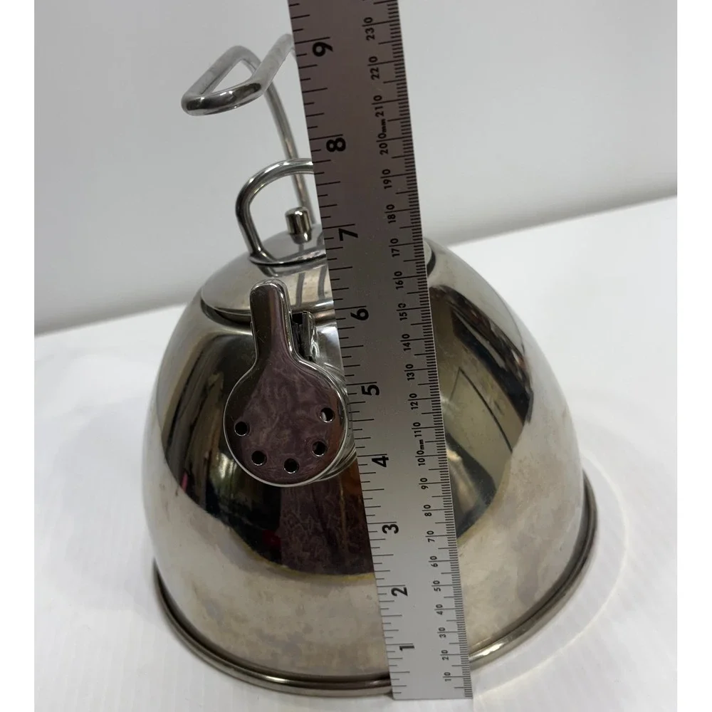 Martha Stewart Collection 2.5 Quart Stainless Steel Whistling Tea Kettle M107